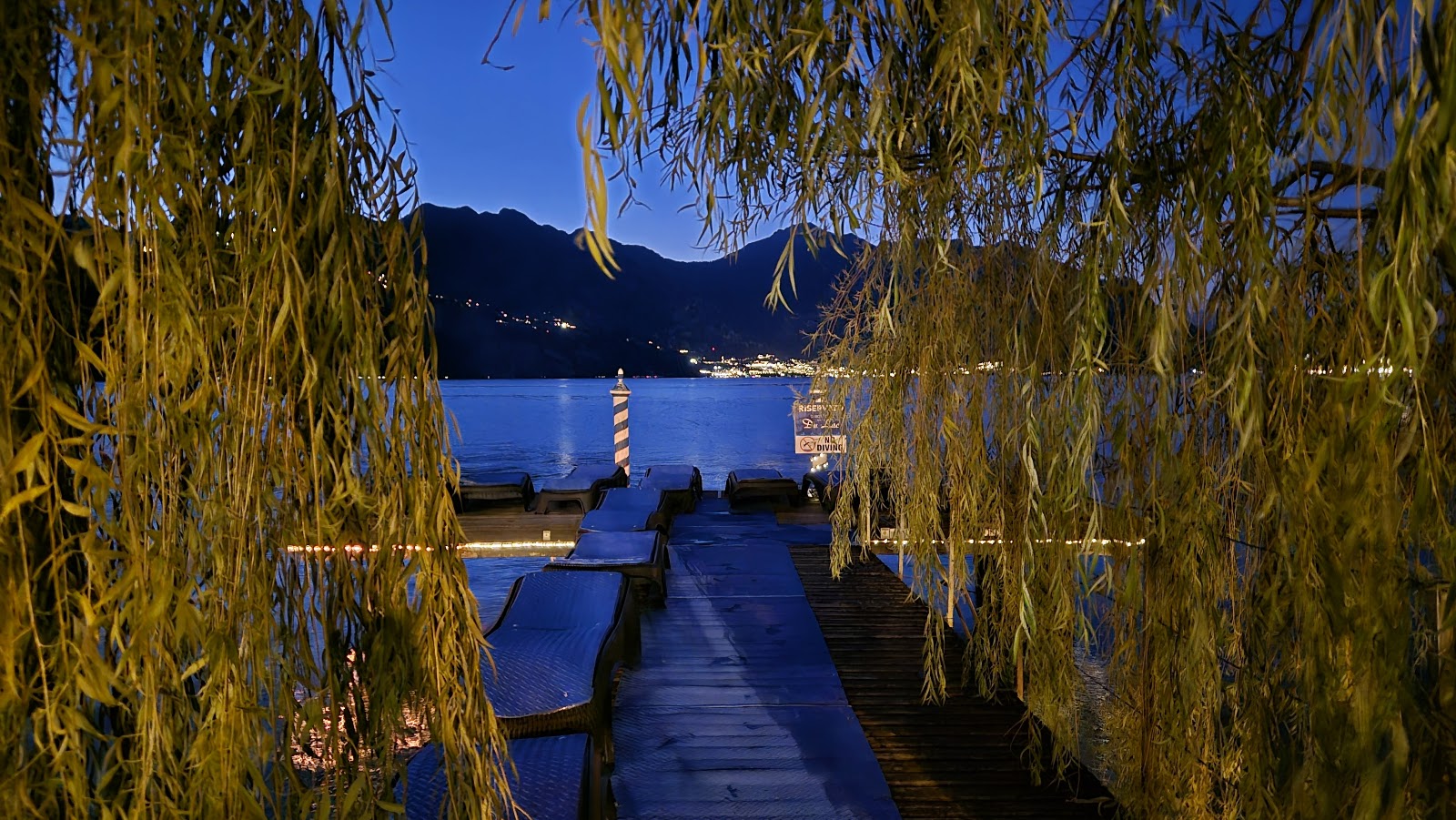 The private pier of the hotel